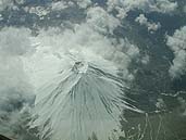 機上よりの富士山