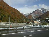 関越道車中から見た山々